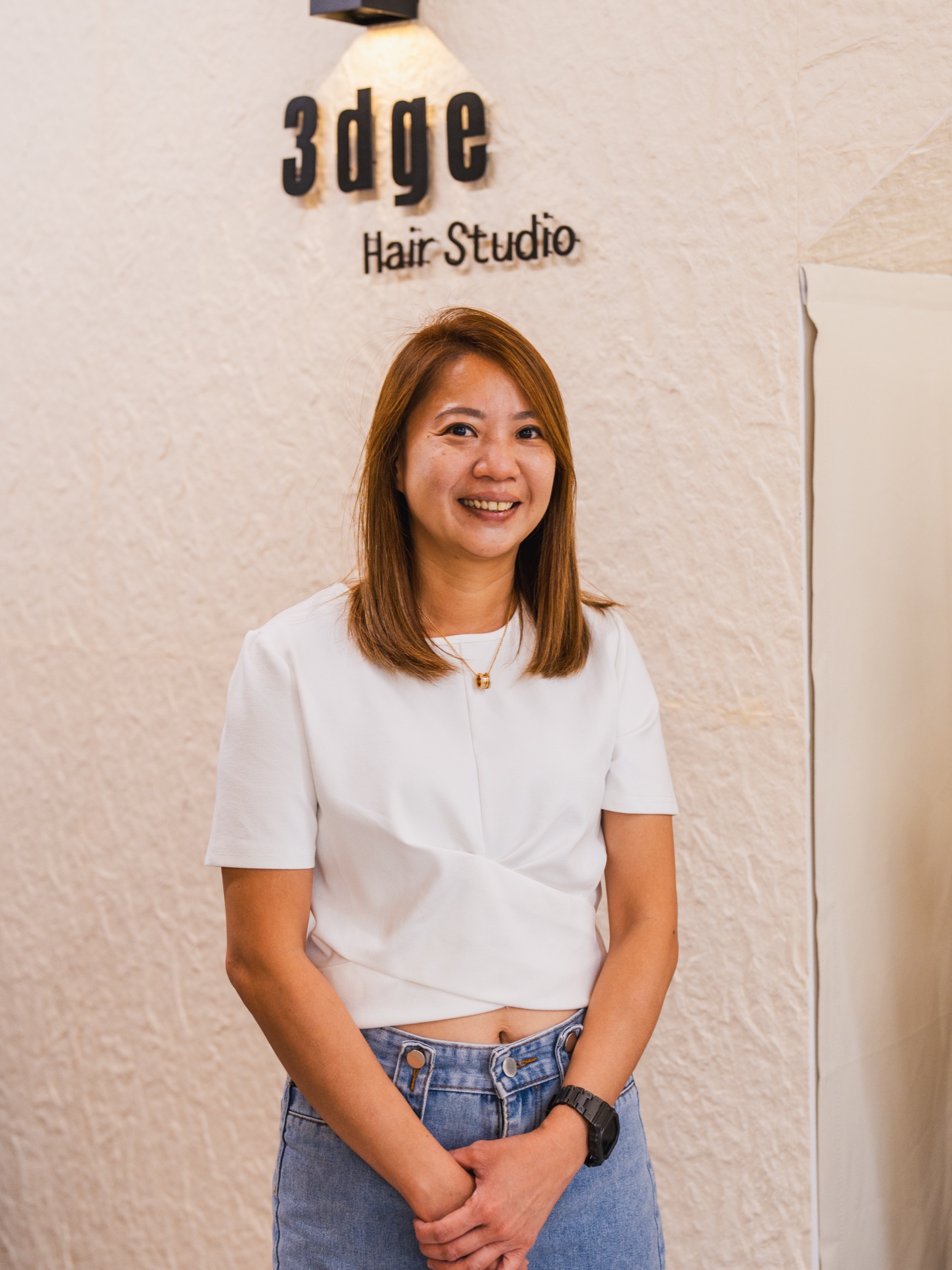 Vivi - Senior Hairstylist at 3DGE Hair Studio Singapore specializing in creative styling